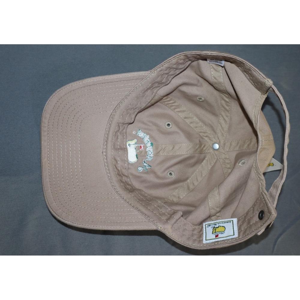 Khaki Masters Golf Hat Caddie Cap Adult OS Khaki 2016 Augusta National NEW NWT - Picture 7 of 9